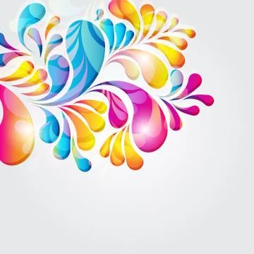 Abstract background composition with arch drops. Stock Illustration