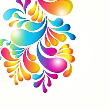 Abstract background composition with arch drops. Stock Illustration