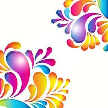 Abstract background composition with arch drops. Stock Illustration