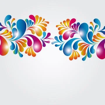 Abstract background composition with arch drops. Stock Illustration