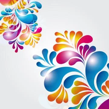 Abstract background composition with arch drops. Stock Illustration