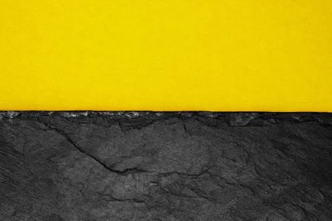 Abstract background composition of divided in the half matt dark yellow color Stock Photos