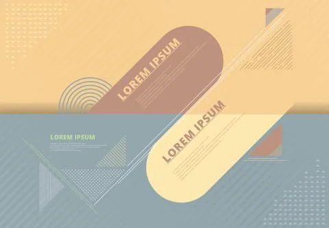 Abstract background composition elements template geomertic lines semicircle 스톡 일러스트