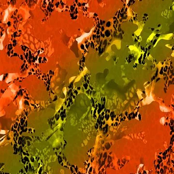 Abstract background composition, with paint strokes and splashes Illustrazione stock