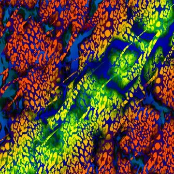 Abstract background composition, with paint strokes and splashes Illustrazione stock