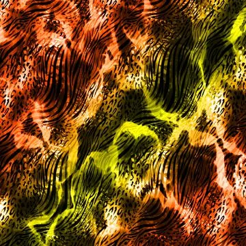 Abstract background composition, with paint strokes and splashes Stock Illustration