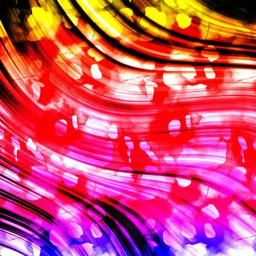 Abstract background composition, with paint strokes and splashes Illustrazione stock