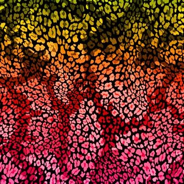 Abstract background composition, with paint strokes and splashes Stock Illustration