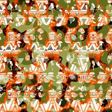 Abstract background composition, with paint strokes and splashes Stock Illustration