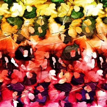 Abstract background composition, with paint strokes and splashes Illustrazione stock