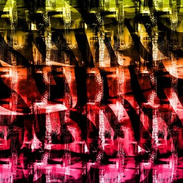 Abstract background composition, with paint strokes and splashes Stock Illustration