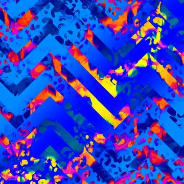 Abstract background composition, with paint strokes and splashes Illustrazione stock