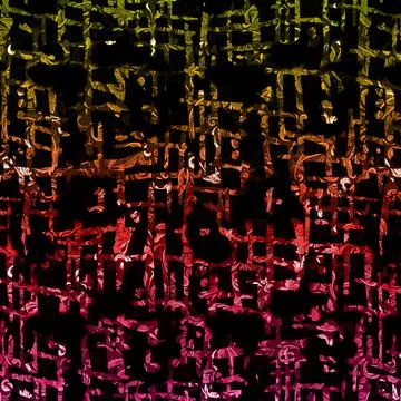 Abstract background composition, with paint strokes and splashes Stock Illustration