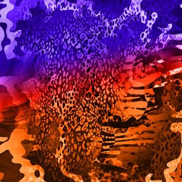 Abstract background composition, with paint strokes and splashes Illustrazione stock