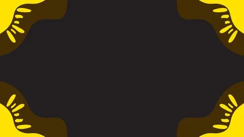 Abstract Background Composition with Yellow and Dark Geometric Elements Stock Illustration