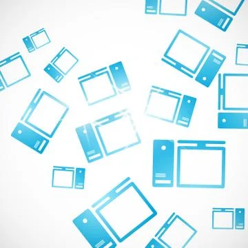 Abstract background: computer Illustrazione stock