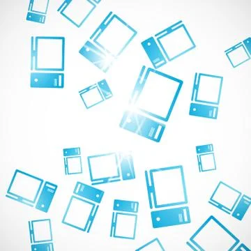 Abstract background: computer Illustrazione stock