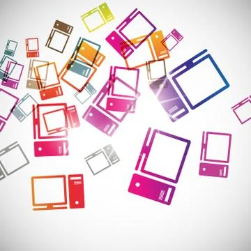 Abstract background: computer Stockillustratie