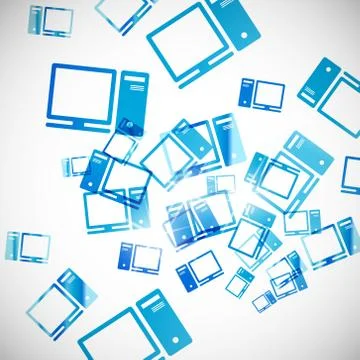 Abstract background: computer Stock Illustration