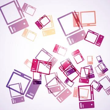 Abstract background: computer Stockillustratie