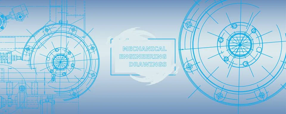 Abstract background concept engineering drawing. Technological wallpaper 스톡 일러스트