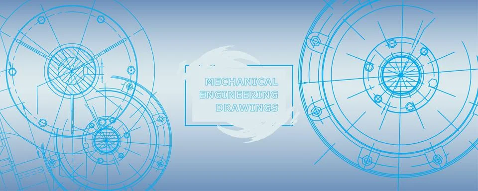 Abstract background concept engineering drawing. Technological wallpaper 스톡 일러스트