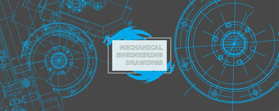 Abstract background concept engineering drawing. Technological wallpaper 스톡 일러스트