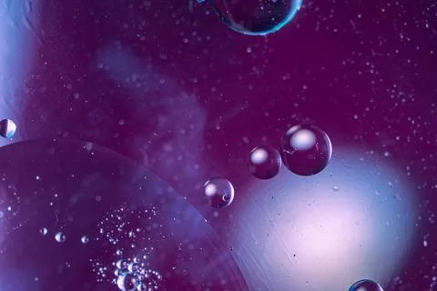 Abstract background concept with fat drops forming bubbles Stock Photos