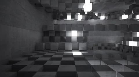 Abstract background of concrete cubes 動画素材 53261966