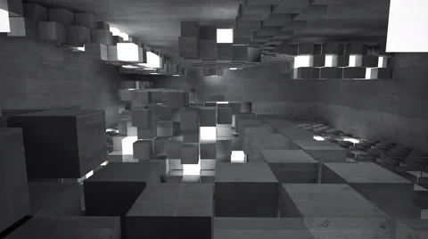 Abstract background of concrete cubes Stock-Footage 53321579