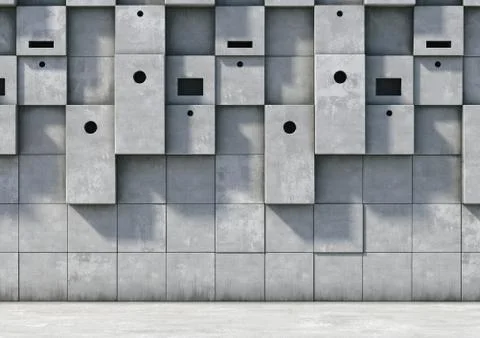 Abstract background of the concrete Stock Illustration