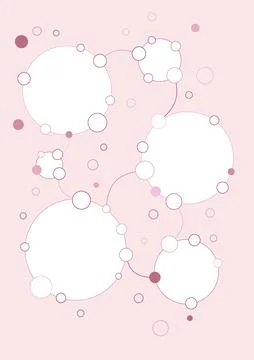 Abstract background with connected circles Stock-Illustration