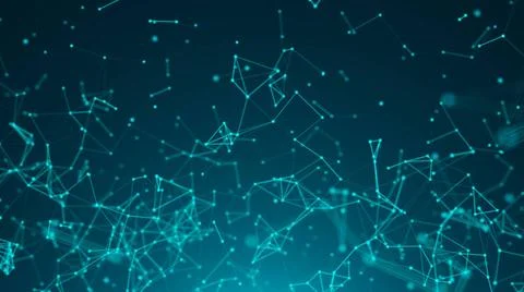 Abstract background with connected dots. Technology concept Abstract backg... Stockfoto's