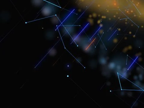 Abstract Background With Connecting Dots And Lines Ilustração Stock