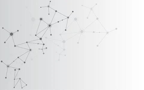 Abstract background connecting innovation dots and line communication concept Stock Illustration