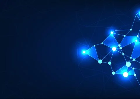 Abstract background Connecting technologies that cover networks around the .. Stock Illustration