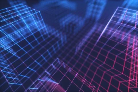 Abstract Background Connections Illustrazione stock