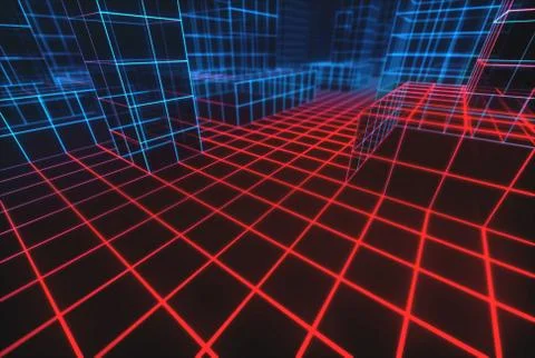 Abstract Background Connections Stock Illustration