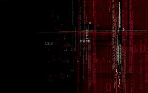 An abstract background consisting of binary numbers. イラスト素材