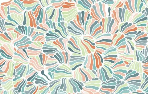 Abstract background consisting of colored sea shells 스톡 일러스트