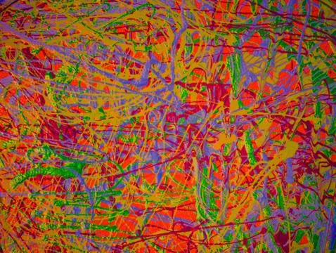 Abstract background consisting of different coloured bright joyful colors Stock Photos