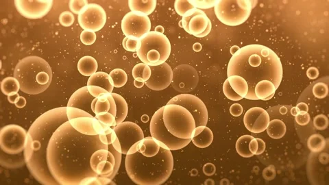 Abstract background consisting of many glowing orange circles of various sizes Vídeos de archivo 297113197