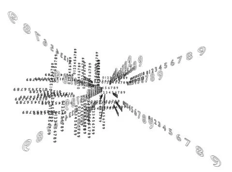 Abstract background consisting of numbers Stockillustratie