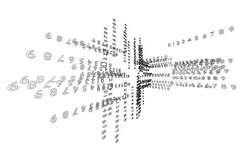 Abstract background consisting of numbers Illustrazione stock