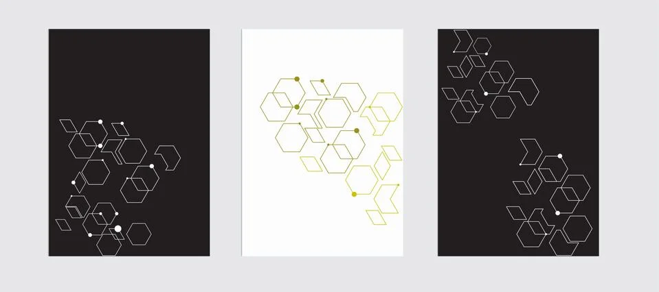 Abstract background consisting of set of hexagonal cells. Stock Illustration