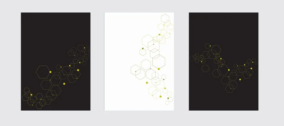Abstract background consisting of set of hexagonal cells. Stockillustratie