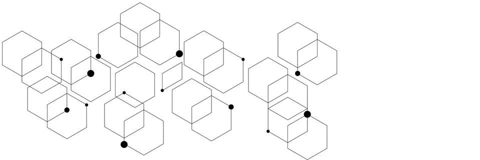 Abstract background consisting of set of hexagonal cells. Stock Illustration