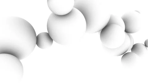 Abstract background consisting of spheres.3d render Stock Illustration