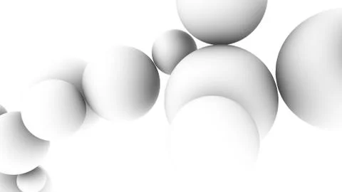 Abstract background consisting of spheres.3d render Illustrazione stock