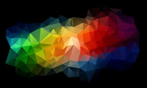 Abstract background consisting of triangles Stock Illustration